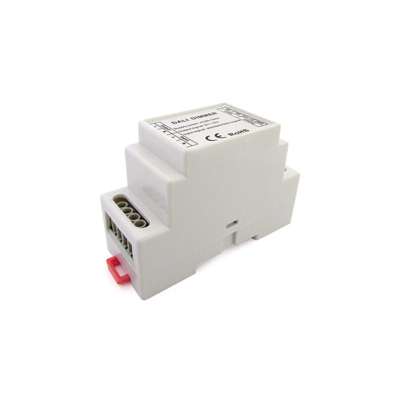 foto del prodotto dali led dimmer centralina convertitore segnale da dali a 0 1 10v per luci led attacco guida din rotaia dl108