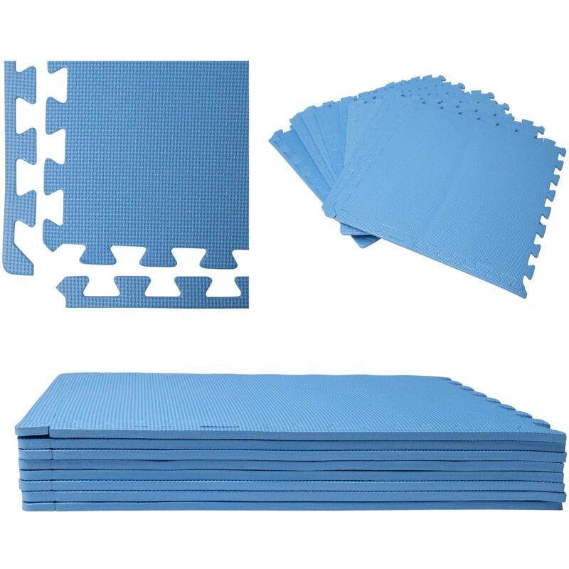 foto del prodotto dalle per piscina blu 50x50cm 1cm di spessore 8 pezzi werka pro