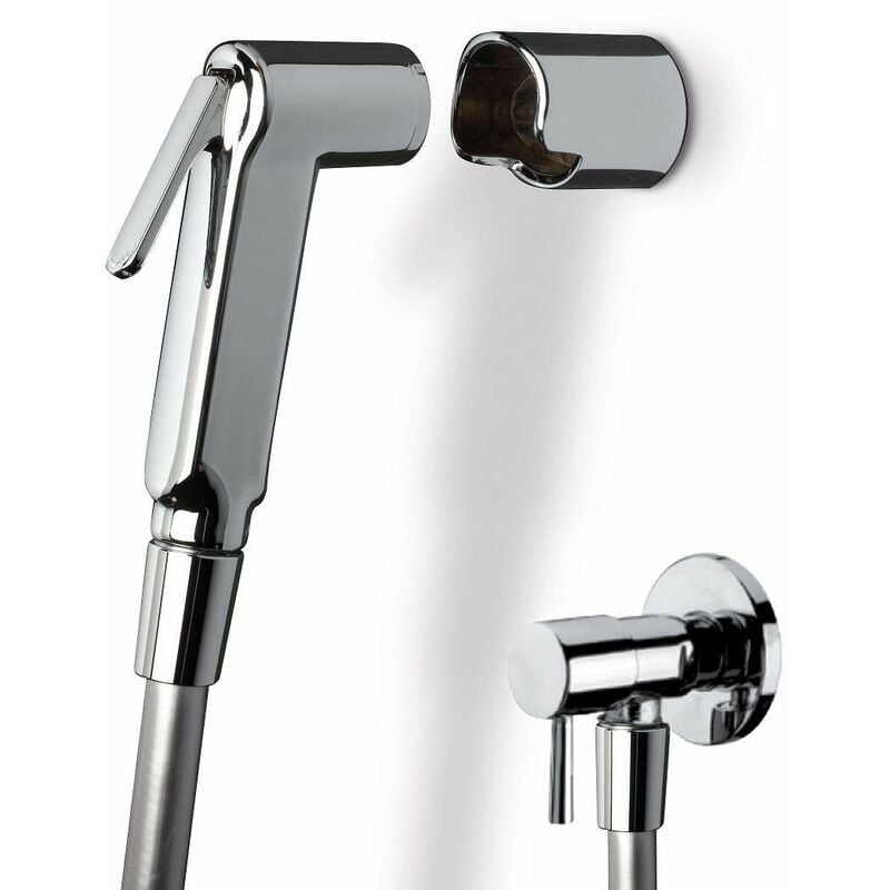 foto del prodotto damast kit doccia igienica con rubinetto di arresto 14180 cromo
