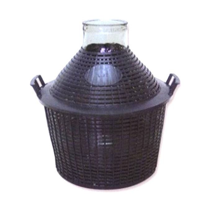 foto del prodotto damigiana bocca larga rivestimento plastica 5 litri