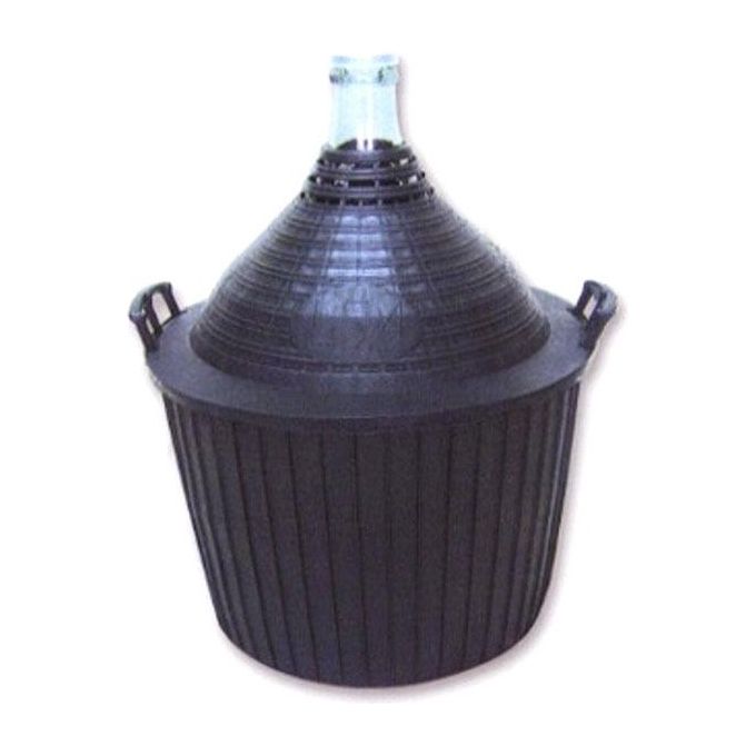 foto del prodotto damigiana bocca stretta rivestimento plastica 5 litri