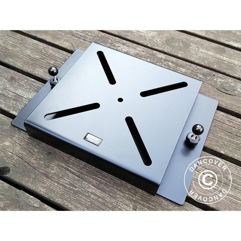 foto del prodotto dancover base per ombrellone pensile per terrazza in legno, 25x25cm, nero