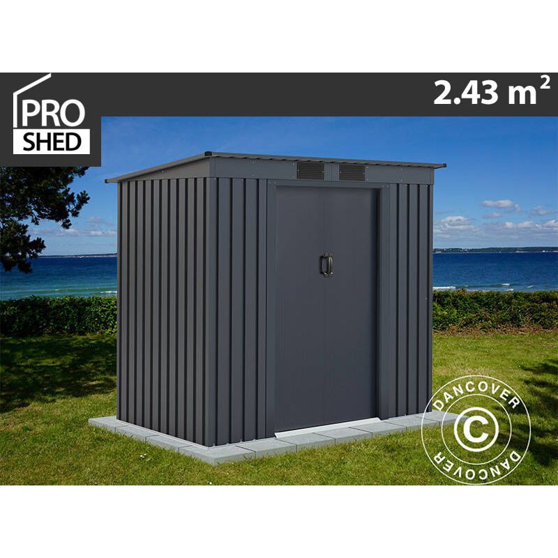 foto del prodotto dancover - casetta da giardino, 2,01x1,21x1,76m, 2,43m , proshed , antracite