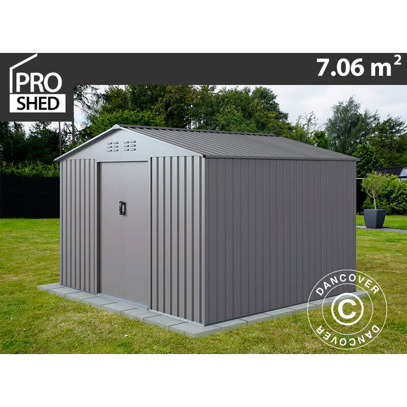 foto del prodotto dancover casetta da giardino 2,77x2,55x1,92m, 7,06m , proshed , alluminio