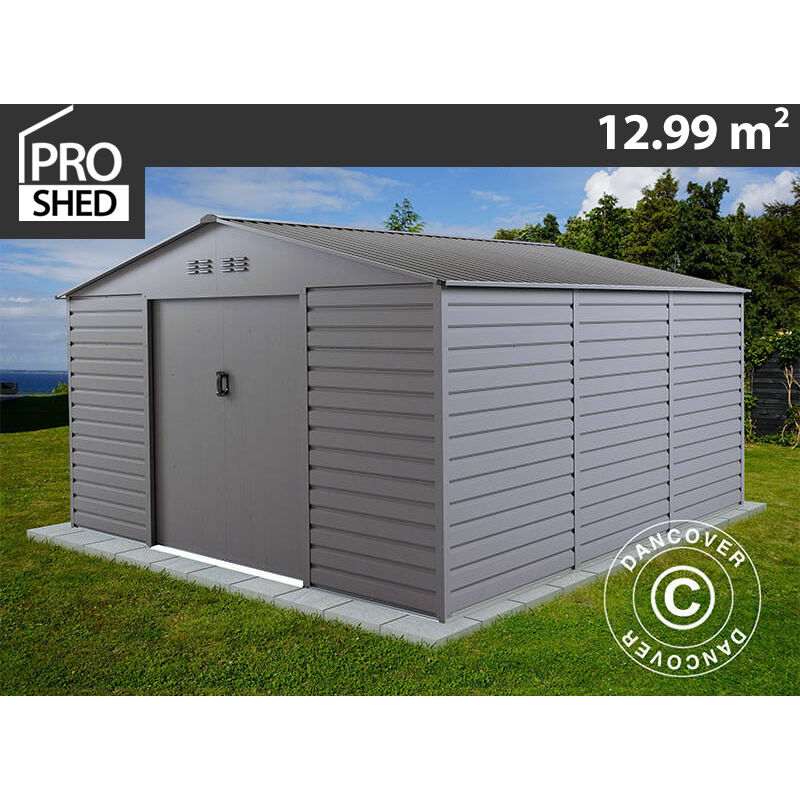 foto del prodotto dancover casetta da giardino 3,4x3,82x2,05m, 12,99m , proshed , alluminio