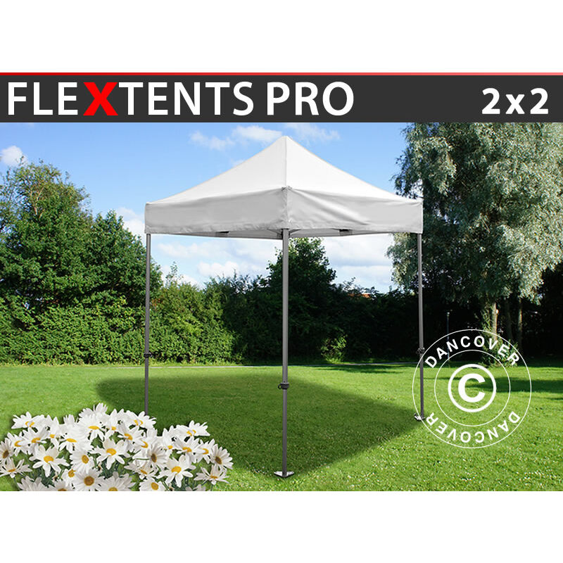 foto del prodotto dancover gazebo pieghevole gazebo rapido flextents pro 2x2m bianco