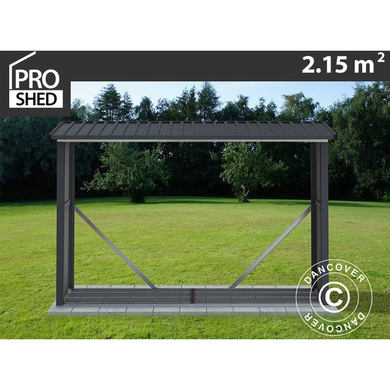 foto del prodotto dancover legnaia 2,42x0,89x1,56m, 2,15m , proshed , antracite
