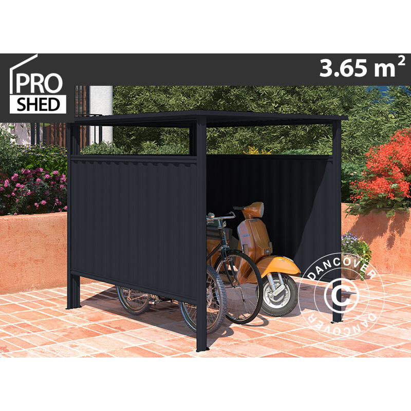 foto del prodotto dancover riparo per biciclette 1,8x2,03x1,93m, 3,65m , antracite