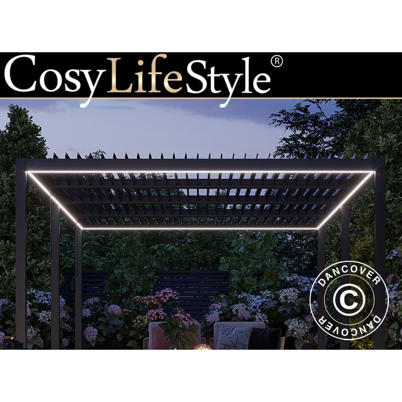 foto del prodotto dancover striscia luminosa led per pergola san pablo 3x5,8m, 6 pz., bianco