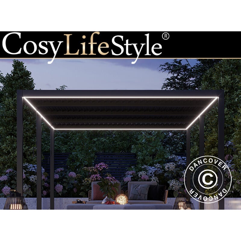 foto del prodotto dancover striscia luminosa led per pergola san pablo 4x5,8m, 6 pz., bianco