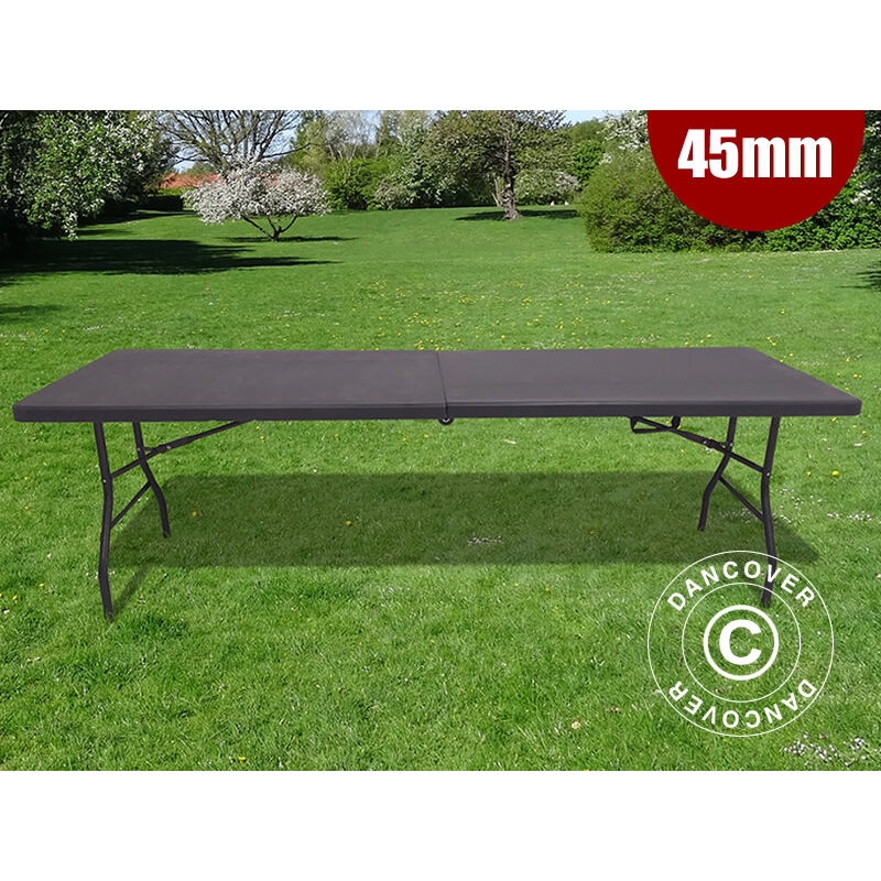 foto del prodotto dancover tavolo pieghevole 240x76x74cm, nero 1 pz. 