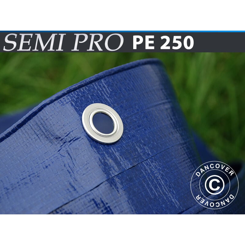 foto del prodotto dancover telo telone occhiellato 6x10m, pe 250g m , blu