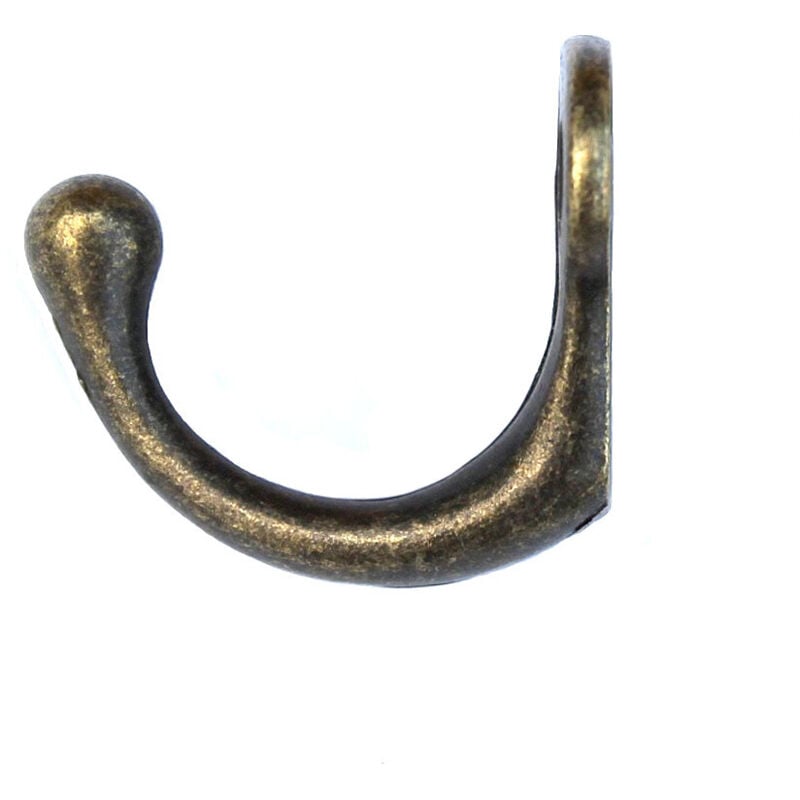 foto del prodotto dandibo 1x gancio da parete appendiabiti vintage 40 mm in ottone antico gancio appendiabiti marrone