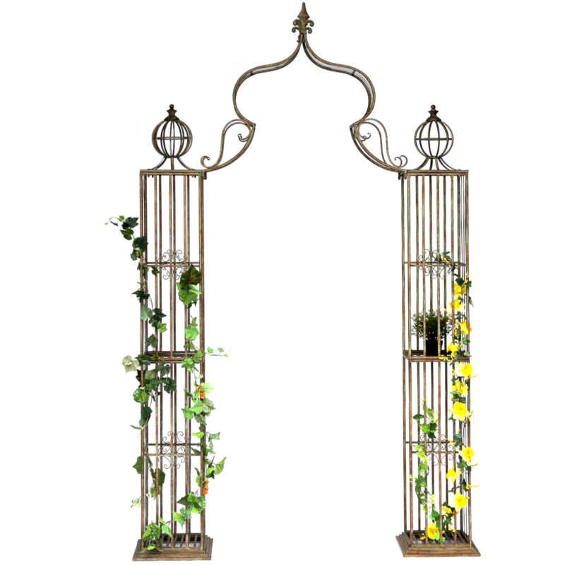 foto del prodotto dandibo arco di rose in metallo ausilio per arrampicata 93969 275x172 cm arco da giardino ausilio per arrampicata traliccio arco di legno