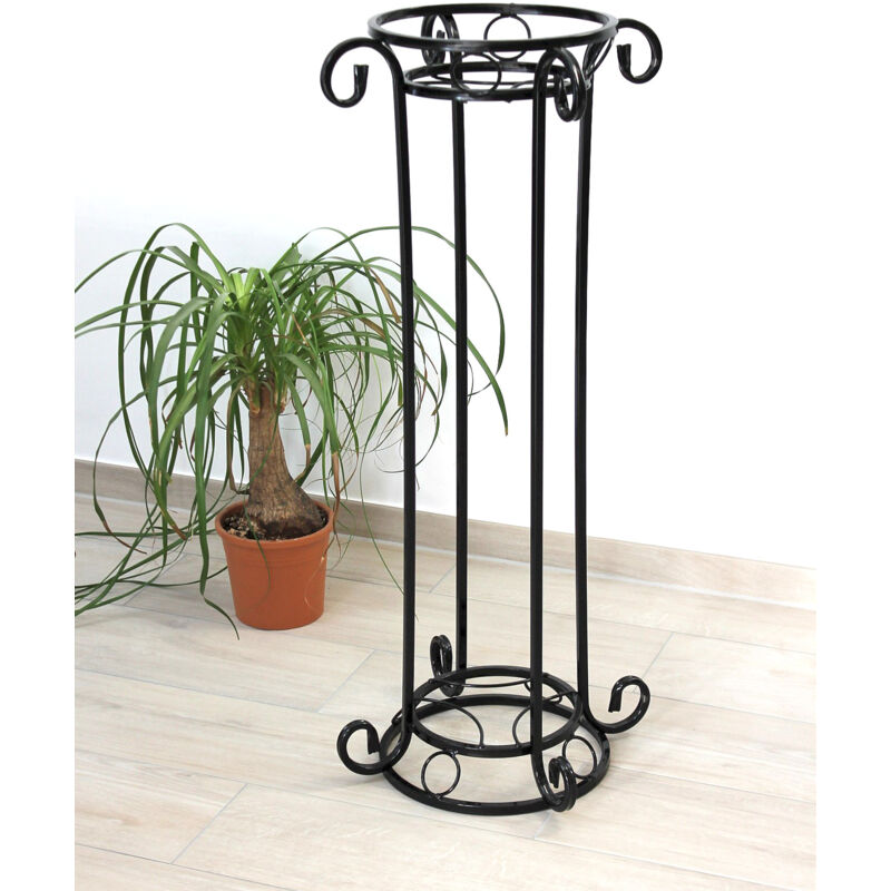 foto del prodotto dandibo colonna di fiori in metallo nero 97 cm supporto per fiori kw042 sgabello per fiori supporto per piante colonna per piante