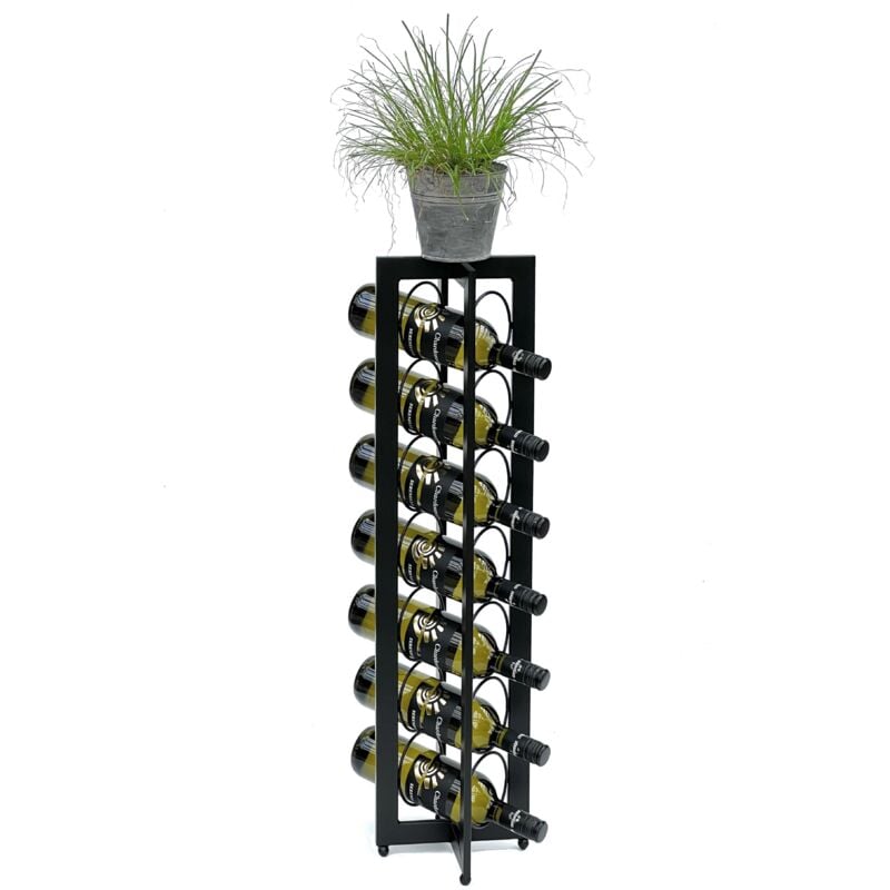 foto del prodotto dandibo design portabottiglie in metallo nero in piedi 96323 x 80 cm portabottiglie portabottiglie portabottiglie portabottiglie portabottiglie