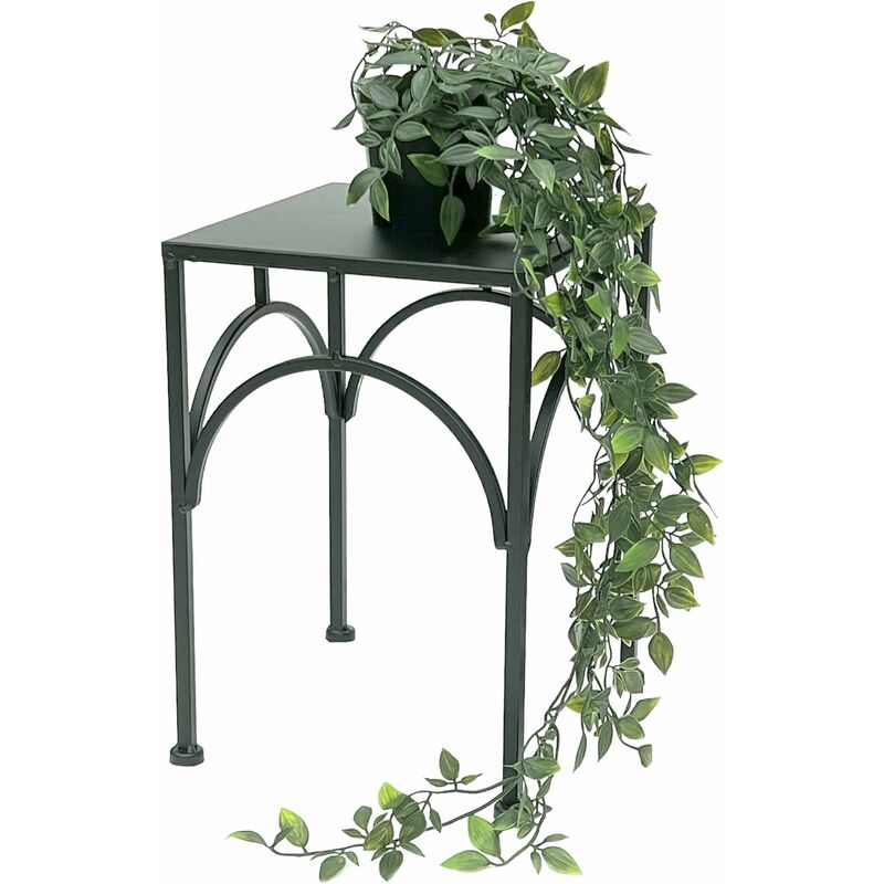 foto del prodotto dandibo sgabello per fiori in metallo nero quadrato da 33 cm colonna per fiori 96449 m sgabello per piante moderno