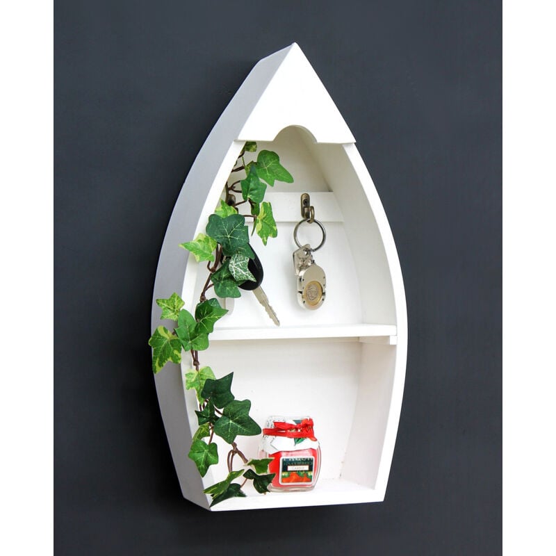 foto del prodotto dandibo tastiera con ripiano boot 93542 xl ganci per chiavi ripiano a muro 38 cm portachiavi cassetta per chiavi