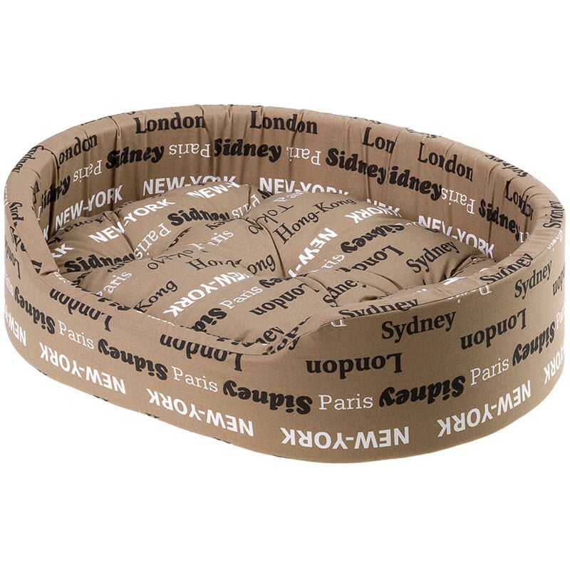 foto del prodotto dandy c cuccetta in cotone con imbottitura. varie misure.. variante 65 misure 65 x 46 x h 17 cm marrone ferplast