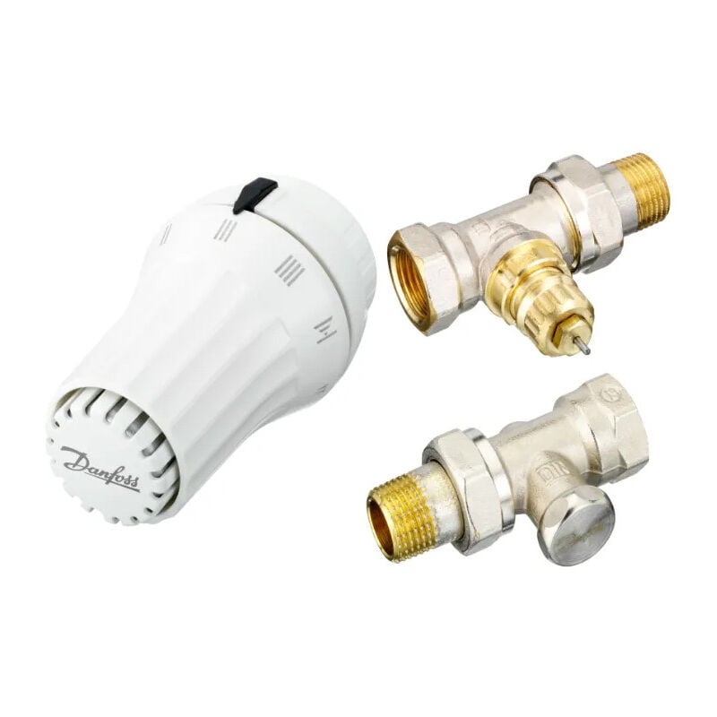 foto del prodotto danfoss kit testa termostatica react corpo diritto ra fn 15 tee di comandorlv s.