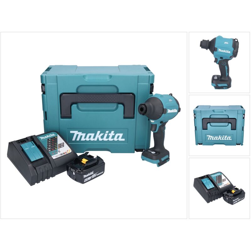 foto del prodotto das180rg1j 18v soffiatore a batteria senza spazzole 1x batteria 6.0ah caricatore valigetta makpac makita