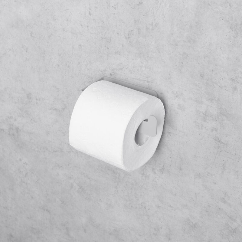 foto del prodotto daske porta carta igienica, in acciaio inox, grigio, per bagno, destra, zen