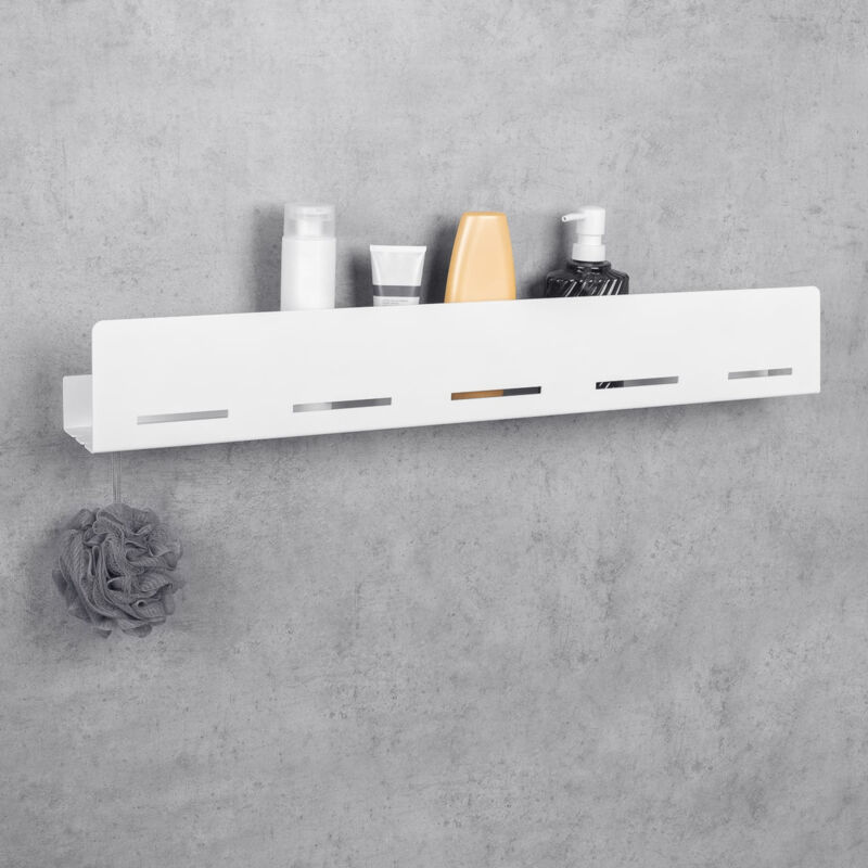 foto del prodotto daske scaffali da bagno, in alluminio, bianco, wenca l 80 cm 