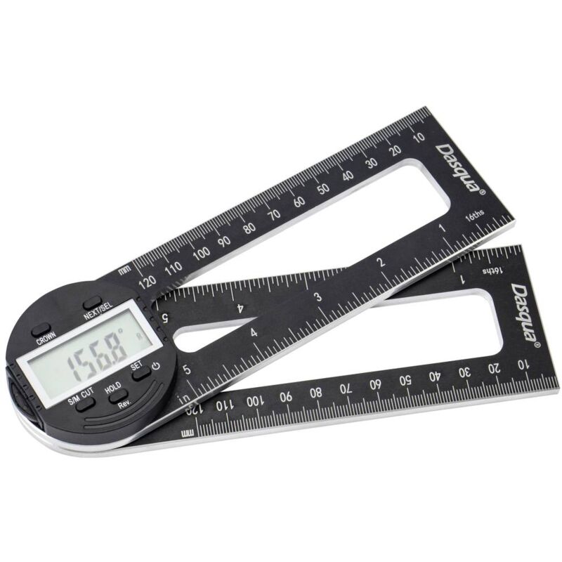 foto del prodotto dasqua 1804 6771 misuratore angolare digitale per seghe troncatrici 280 mm 360 1 pz.
