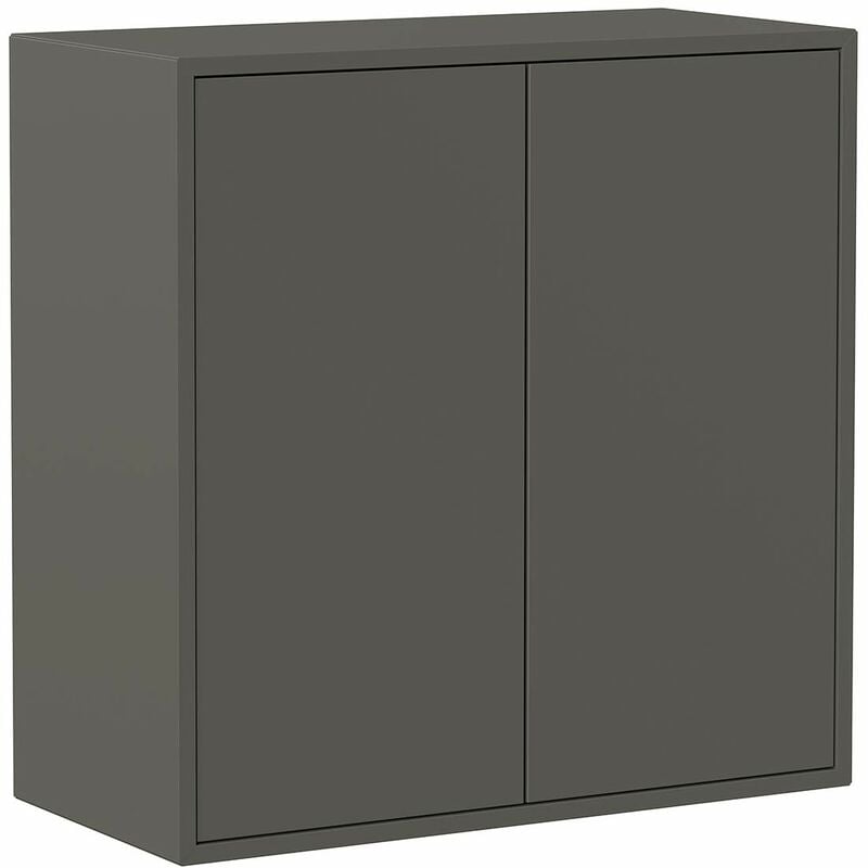 foto del prodotto datalogic iconico home qbe cubo da parete, 1 ripiano, con 2 ante apertura a pressione, ingresso, soggiorno, camera da letto, cameretta ragazzi,