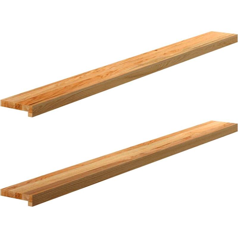 foto del prodotto davanzali 2 pz marrone chiaro 160x15x2cm legno massello rovere vidaxl