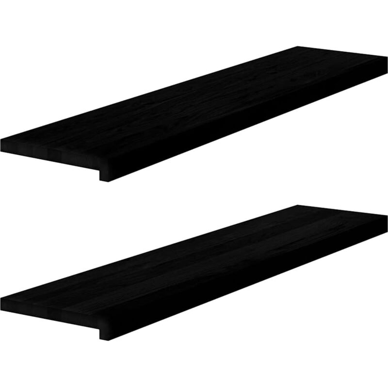 foto del prodotto davanzali 2 pz marrone scuro 110x25x2 cm legno massello rovere vidaxl