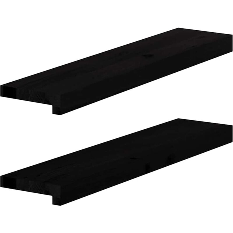 foto del prodotto davanzali 2 pz marrone scuro 70x15x2 cm legno massello rovere vidaxl