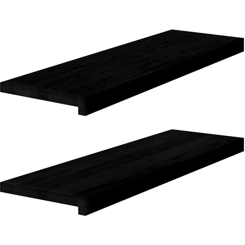 foto del prodotto davanzali 2 pz marrone scuro 80x25x2 cm legno massello rovere vidaxl