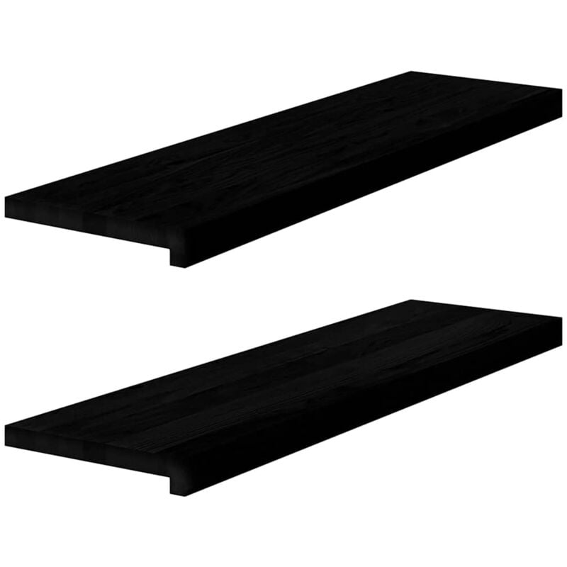 foto del prodotto davanzali 2 pz marrone scuro 90x30x2 cm legno massello rovere vidaxl