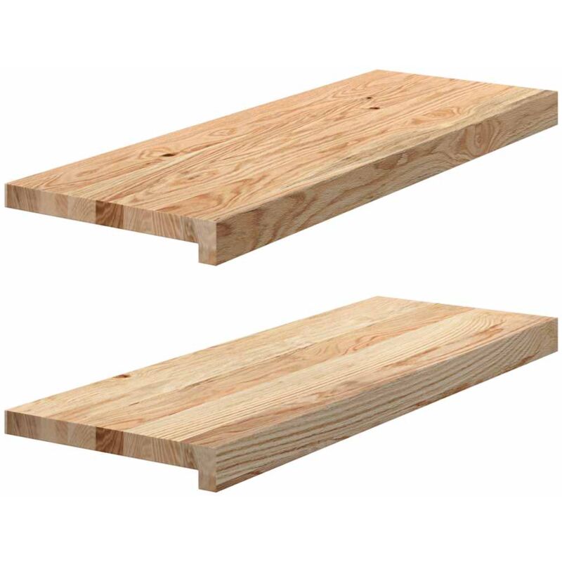 foto del prodotto davanzali 2 pz non trattati 70x30x2 cm legno massello di rovere vidaxl