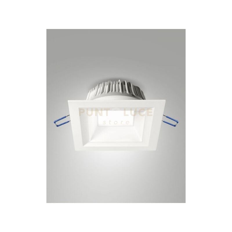 foto del prodotto davos faretto incasso bianco quadrato 30w 4000k 3080lm opale dimmerable dali