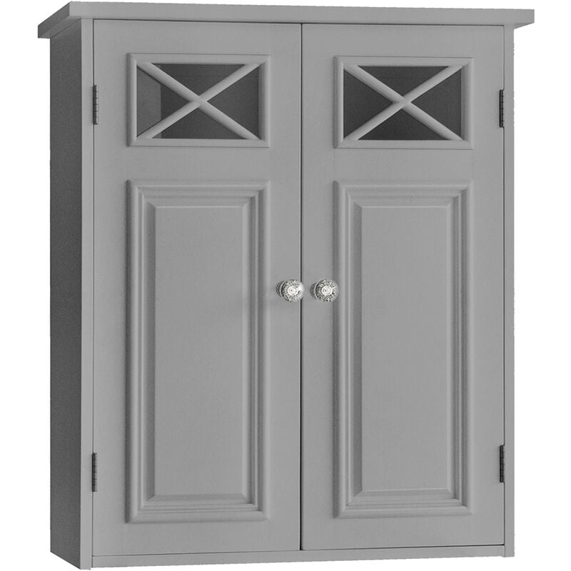 foto del prodotto dawson arredo bagno pensile con 2 porte grigio ehf 6810g teamson home