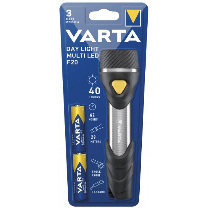 foto del prodotto day light multi led f20 led monocolore torcia tascabile a batteria 40 lm 62 h 134 g - varta