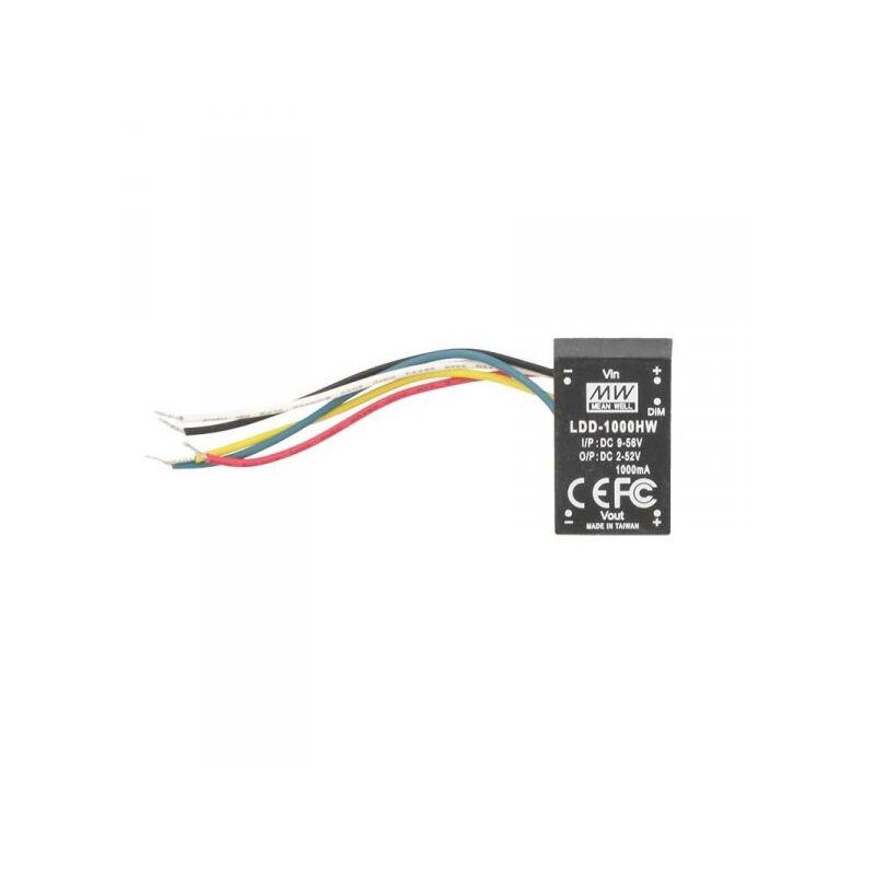 foto del prodotto dc dc step down converter mw mean well ldd 1000hw 1000ma da dc9 56v a dc2 52v