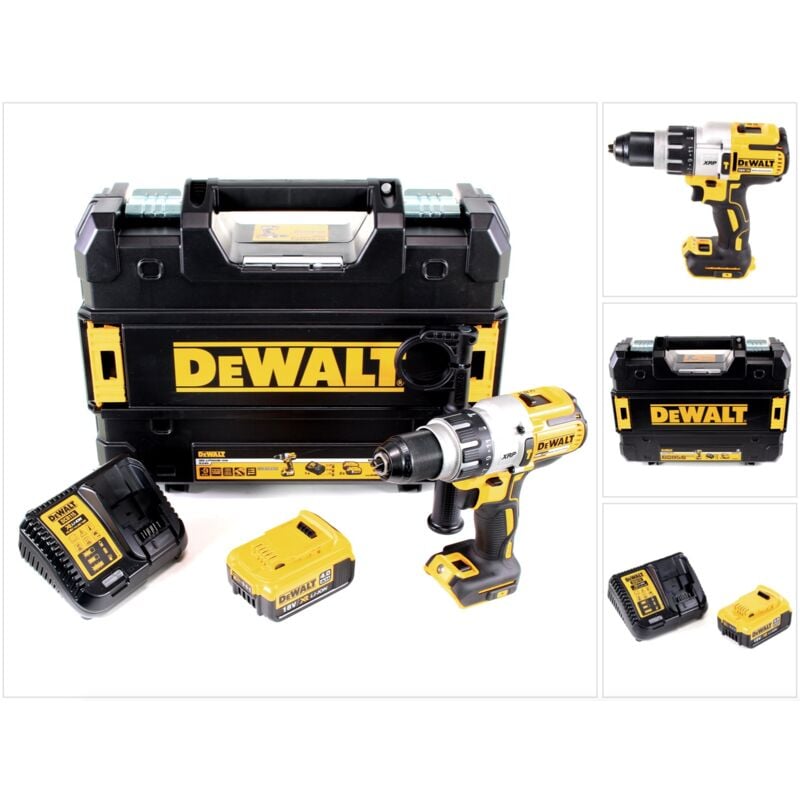 foto del prodotto dcd 996 m1 trapano avvitatore a percussione a batteria 18v / 95nm / brushless in valigetta tstak + 1x batteria 4,0 ah + caricabatterie - dewalt