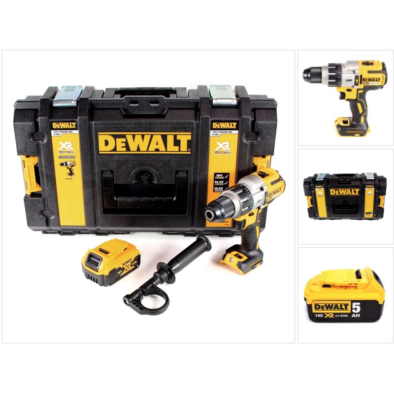 foto del prodotto dcd 996 trapano avvitatore a percussione a batteria 18v 95nm brushless in valigetta toughbox 1x batteria 5,0 ah senza caricabatterie dewalt