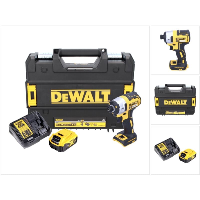 foto del prodotto dcf 887 avvitatore a impulsi brushless 18 v xr con attacco esagonale 1 4 in valigetta tstak 1x batteria 5 ah caricatore dewalt