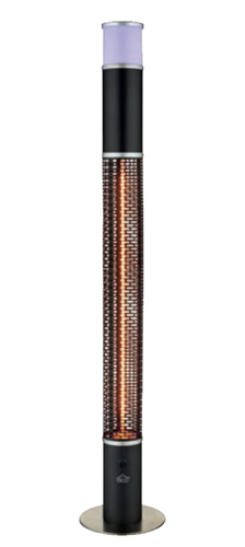 foto del prodotto dcg eltronic sa9321 stufetta elettrica interno nero, argento 2000 w riscaldatore in fibra di carbonio