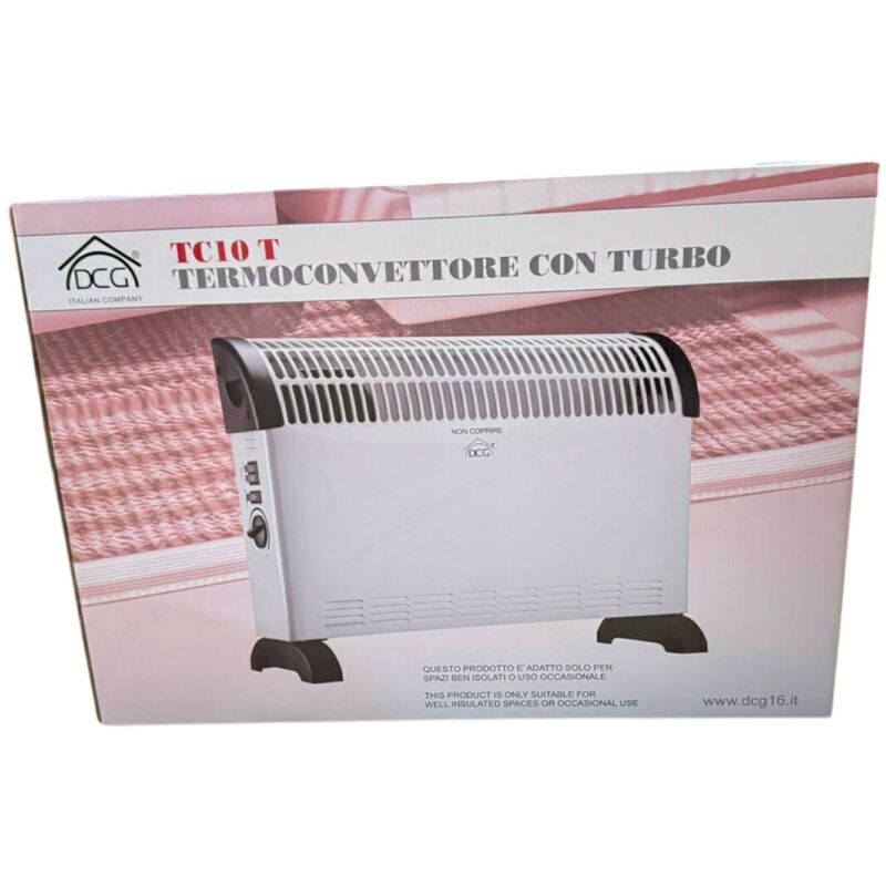 foto del prodotto dcg - eltronic tc10 t stufetta elettrica interno bianco 2000 w radiatore