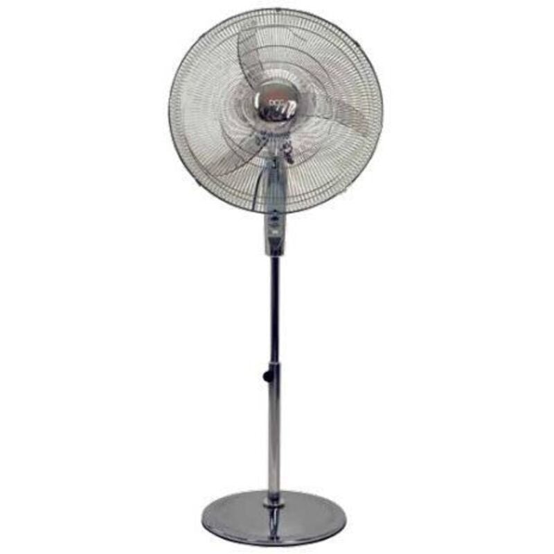 foto del prodotto dcg - eltronic ve1675 ventilatore a piantana cromato 3 velocità altezza regolabile