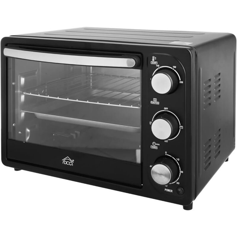 foto del prodotto dcg forno elettrico 20 lt con termostato regolabile e timer 1300w mb9820n