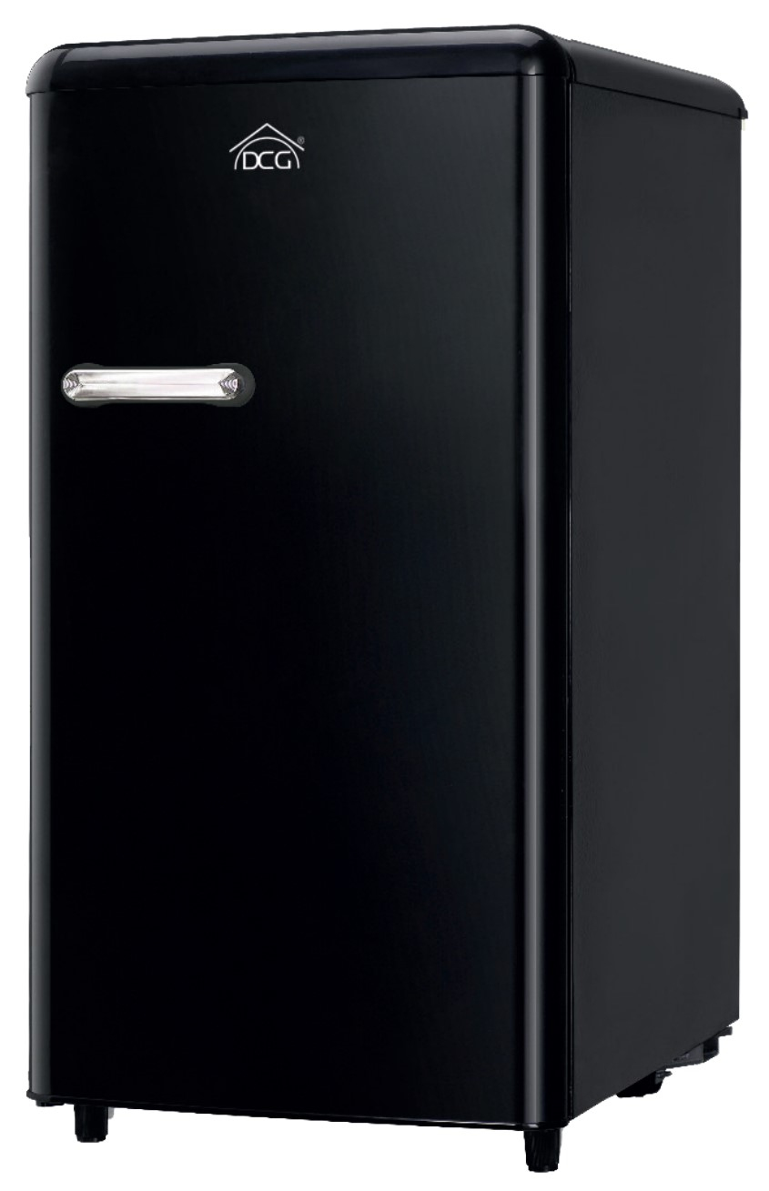 foto del prodotto dcg frigo monoporta linea retro 100lt e nero mf100b