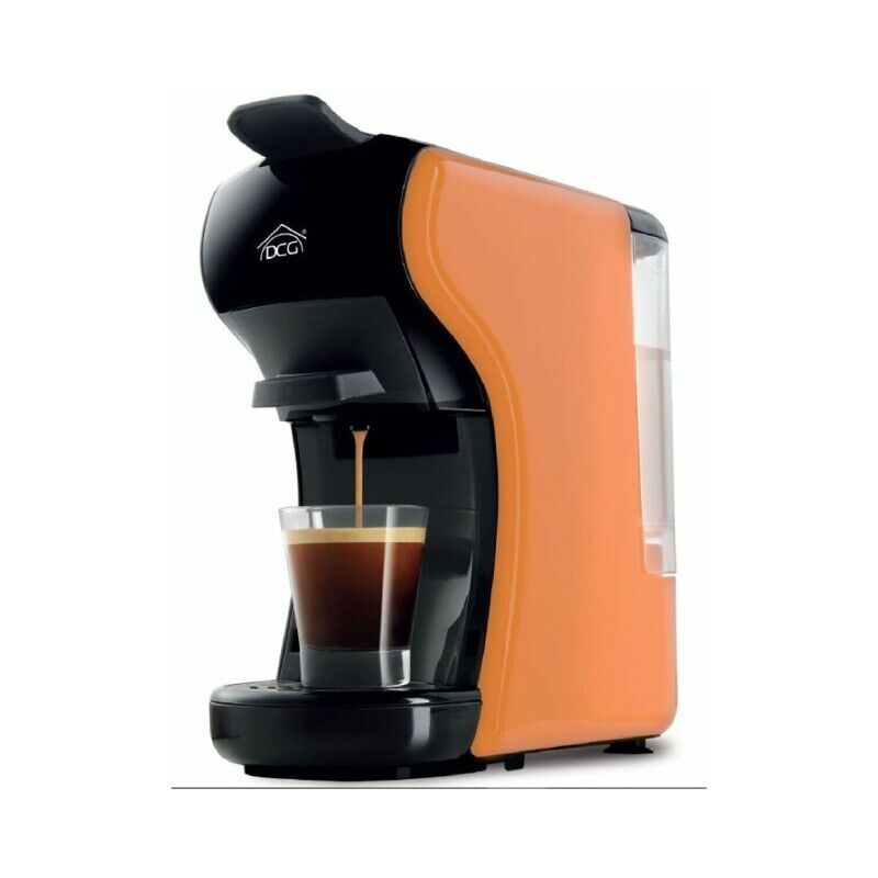 foto del prodotto dcg macchina del caffe macchinetta universale cialde e capsule 1450w es6517