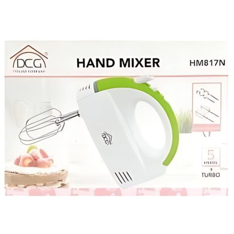 foto del prodotto dcg - mixer sbattitore 5 velocita' hm817n 200w