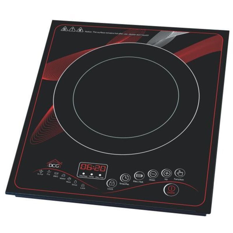 foto del prodotto dcg piastra ad induzione 1 fuoco 2.000 w